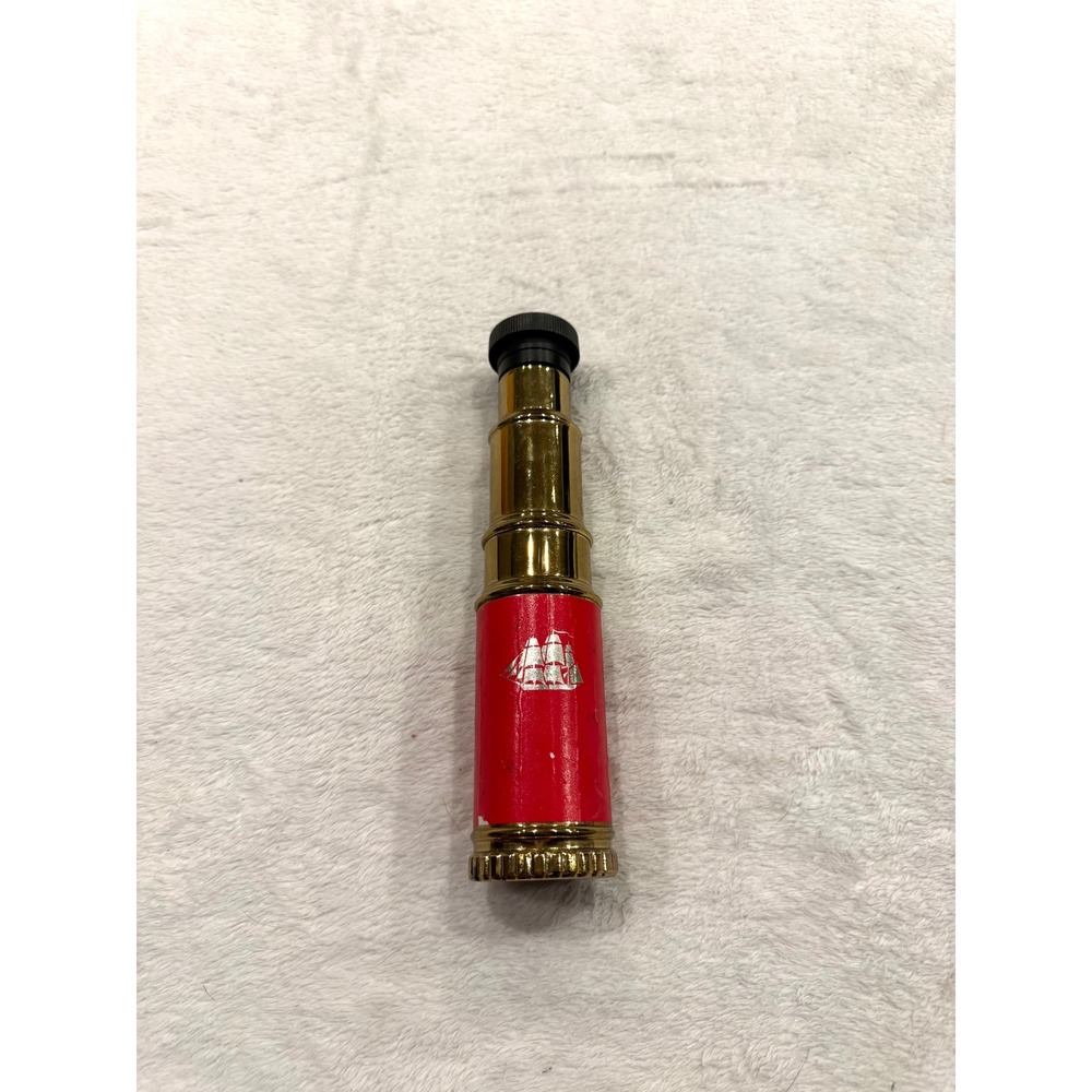Vintage Old Spice Telescope Decanter After Shave Lotion Bottle Shulton 3840 Red